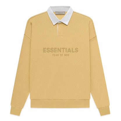 FOG FEAR OF GOD 23 double thread waffle POLO collar sweatshirt ESSENTIALS casual top