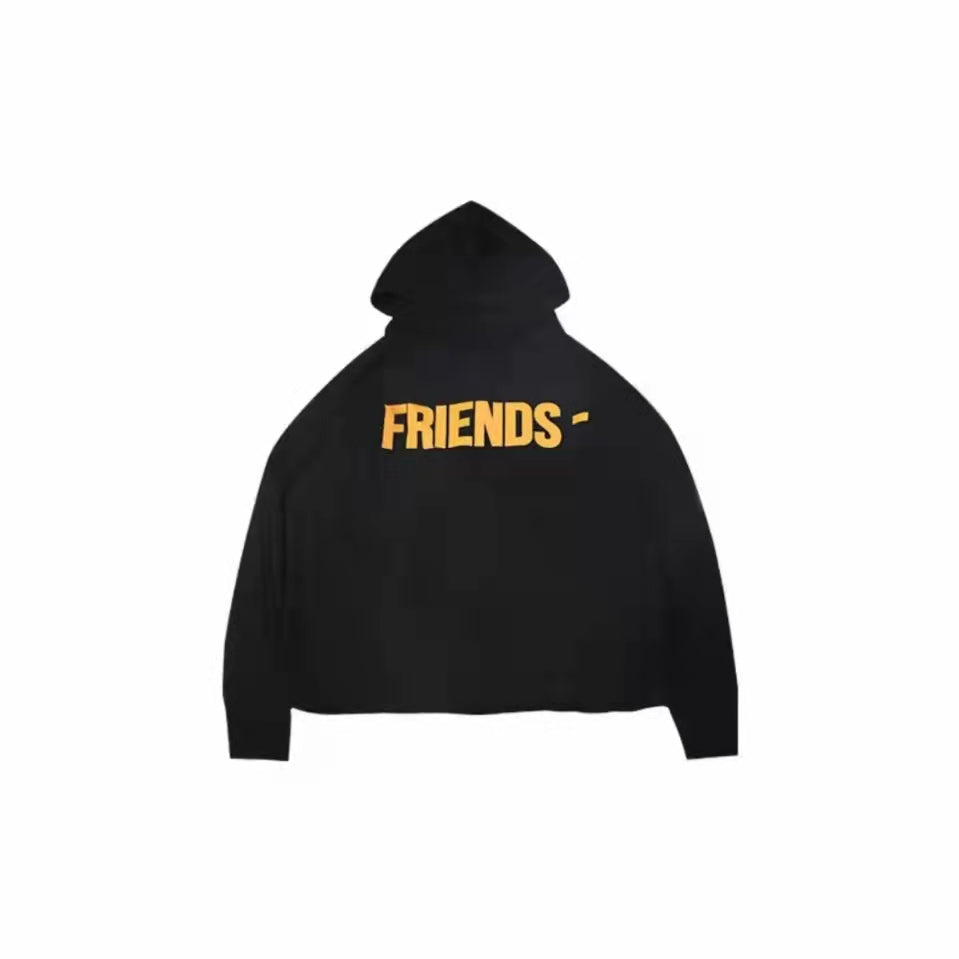 VLONE Logo Print Hoodie Orange/Black