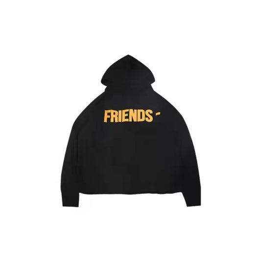 VLONE Logo Print Hoodie Orange/Black