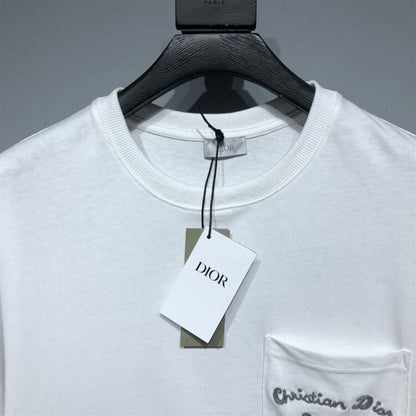 ‘CHRISTIAN DIOR ATELIER’ T-SHIRT RELAXED FIT WHITE COTTON JERSEY – DOT023