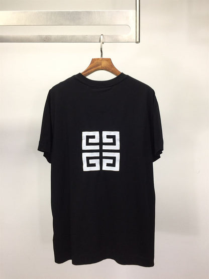 GIVENCHY 4G EMBROIDERED SLIM FIT T-SHIRT IN BLACK – GTS005