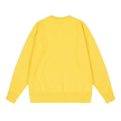 AMI  Logo Crewneck Hoodie Yellow