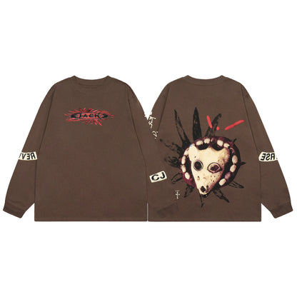 Travis Scott Dog Print Hoodie Brown