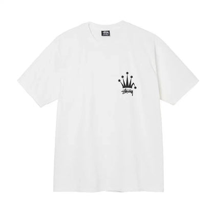 STUSSY FOLDED CROWN TEE WHITE