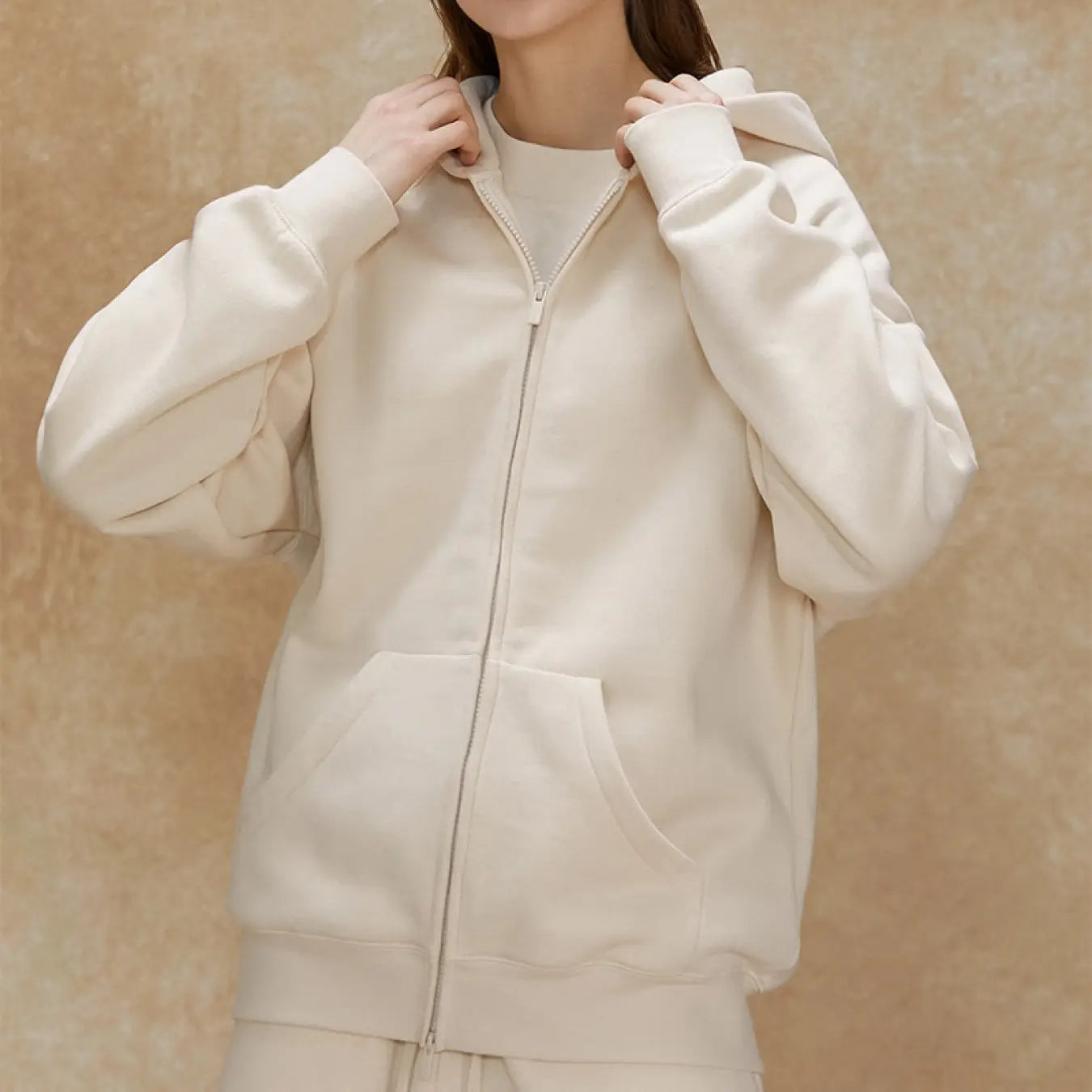 FOG FEAR OF GOD 22 double-line cardigan jacket ESSENTIALS casual loose hooded sweatshirt