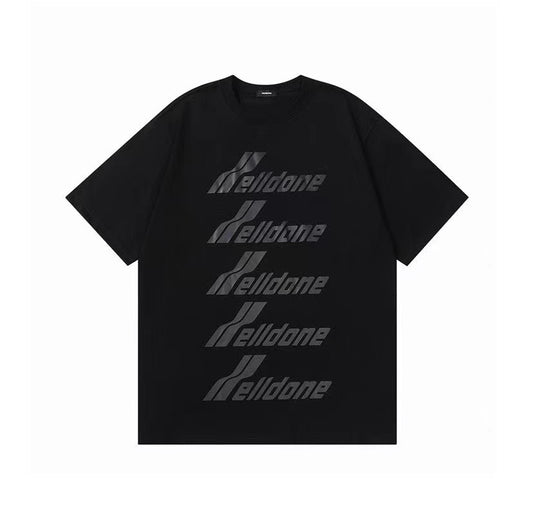 WE11DONE Barrage Print Tee Black
