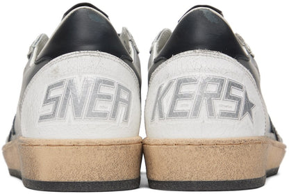GOLDEN GOOSE حذاء سنيكرز Ball Star رمادي وأبيض