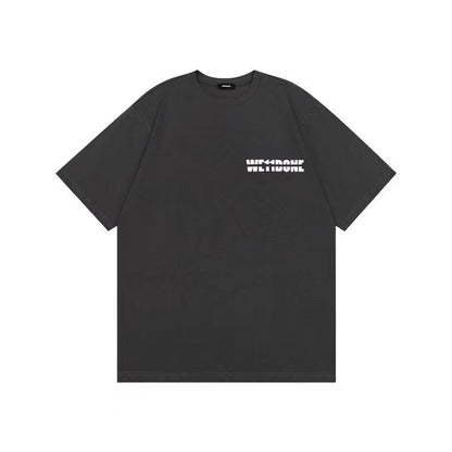 WE11DONE Shoe Print Tee Grey