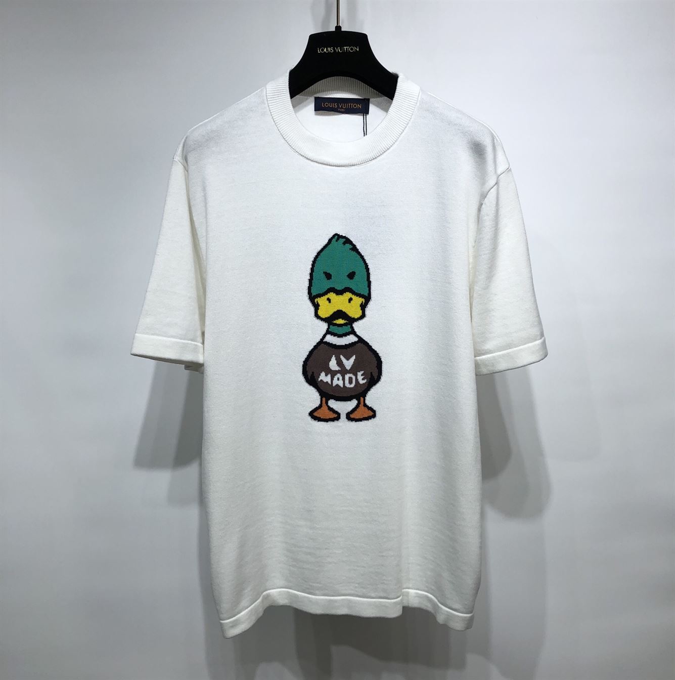 LOUIS VUITTON INTARSIA JACQUARD DUCK CREWNECK – LVTS005