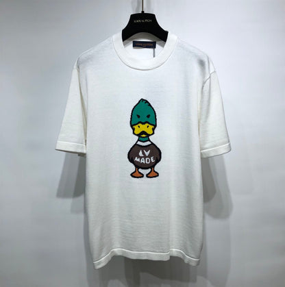 LOUIS VUITTON INTARSIA JACQUARD DUCK CREWNECK – LVTS005