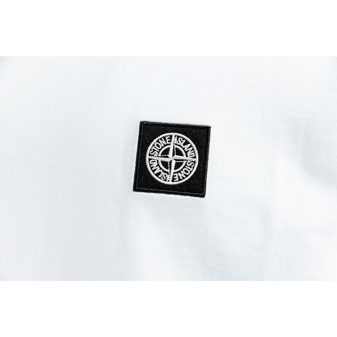Stone Island Logo Tee In White