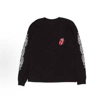 Chrome Hearts Shoe Embroidered Round-neck Cotton Pullover Long-Sleeve T-shirt (For Both Men and Women)