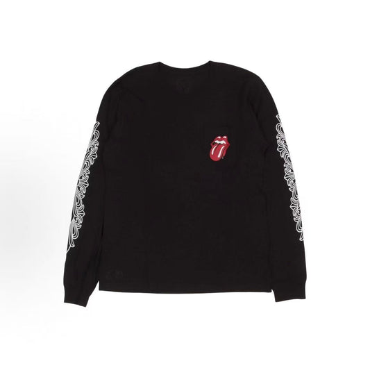 Chrome Hearts Shoe Embroidered Round-neck Cotton Pullover Long-Sleeve T-shirt (For Both Men and Women)