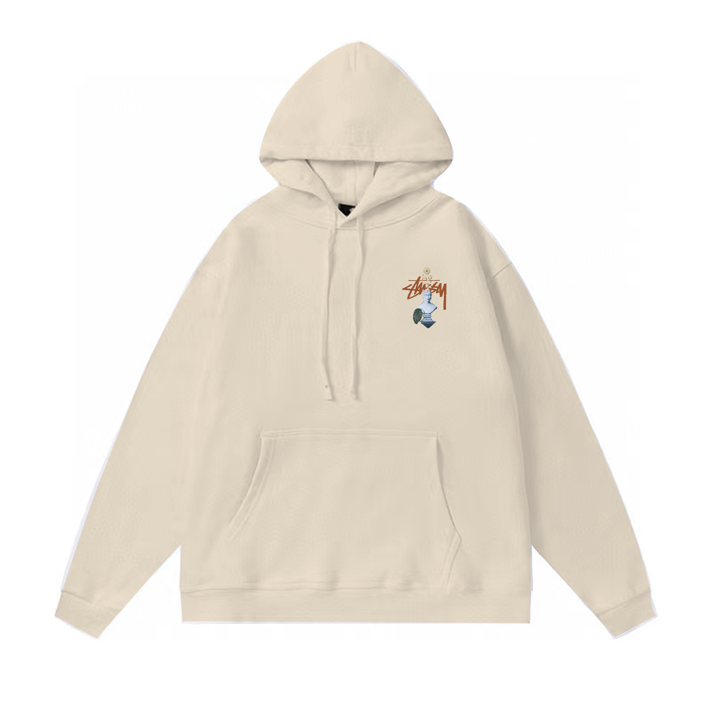 STUSSY CACTUS PRINT HOODIE CREAM