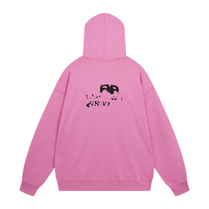 Balenciga logo hoodie BL238018 pink