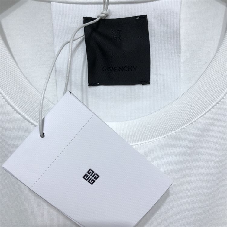 GIVENCHY SLIM FIT T-SHIRT IN JERSEY WITH 4G SUN PRINT IN WHITE – GTS006