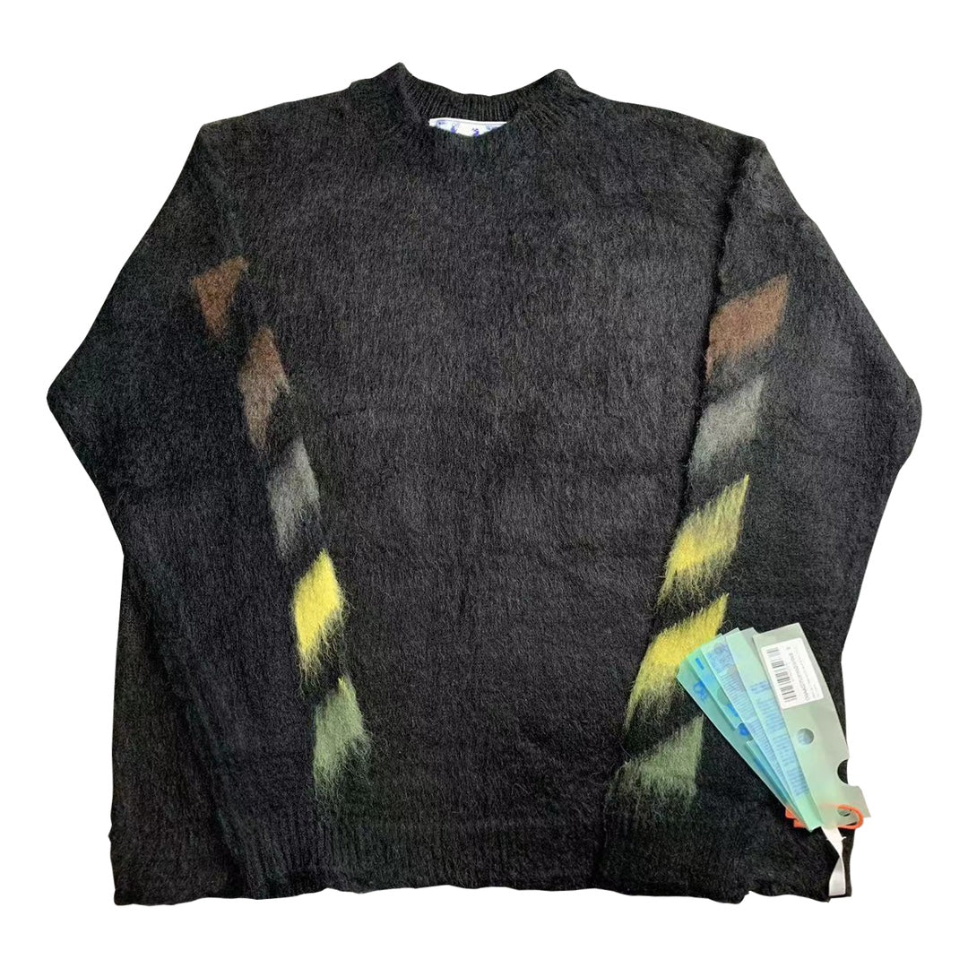 Off-White gradient arrow mohair hoodie