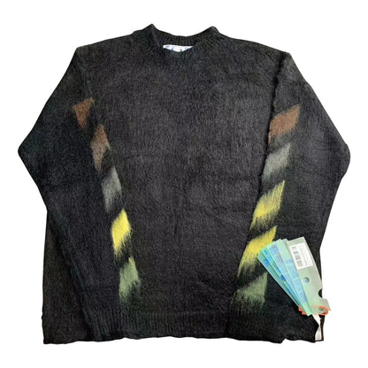 Off-White gradient arrow mohair hoodie
