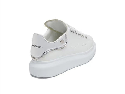 Alexander Mcqueen Women's Oversized Sneaker in White/silver