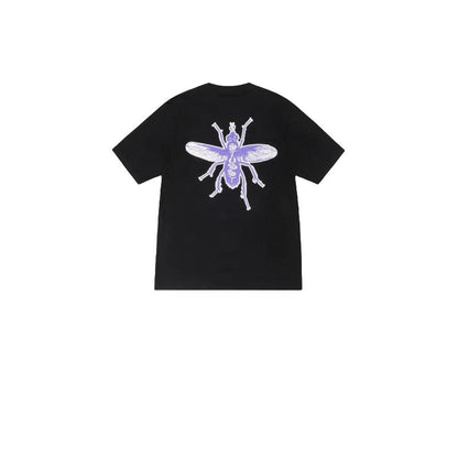STUSSY FLYING INSECTS PRINT TEE BLACK