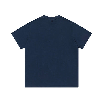 AMI Small Logo Tee Navy