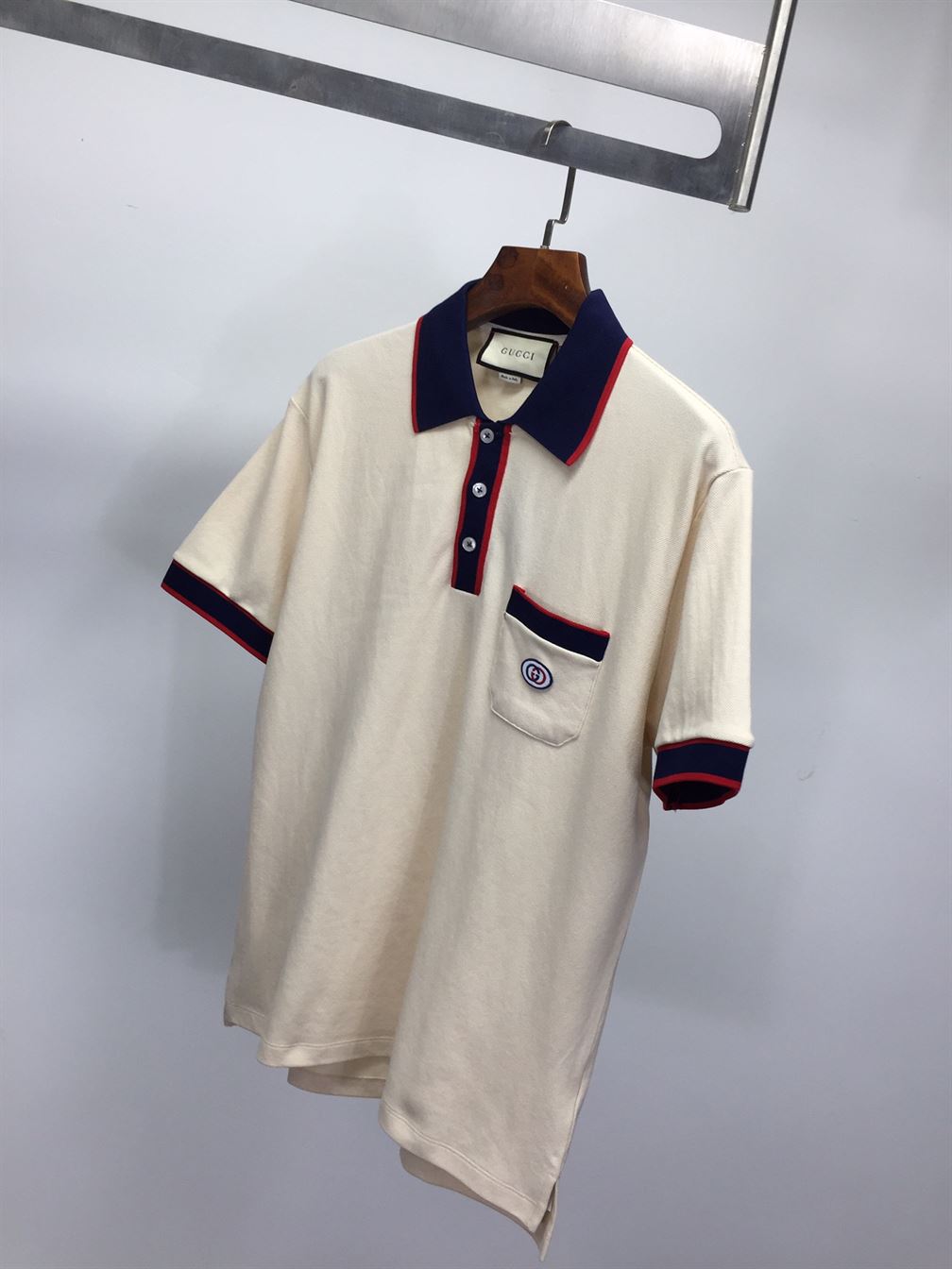 GUCCI COTTON PIQUET POLO WITH INTERLOCKING G – GGS031