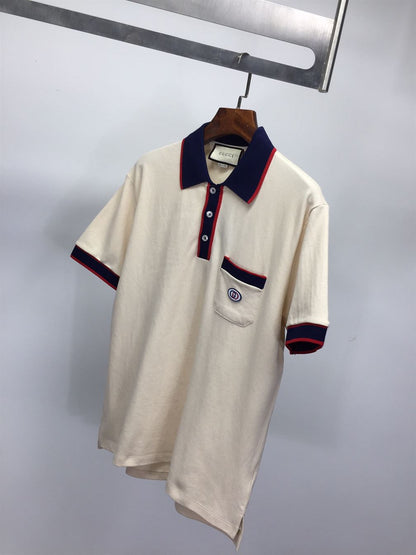 GUCCI COTTON PIQUET POLO WITH INTERLOCKING G – GGS031