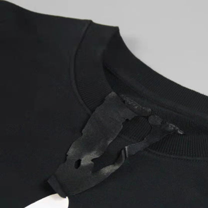 VLONE Logo Print Hoodie Black/Blue
