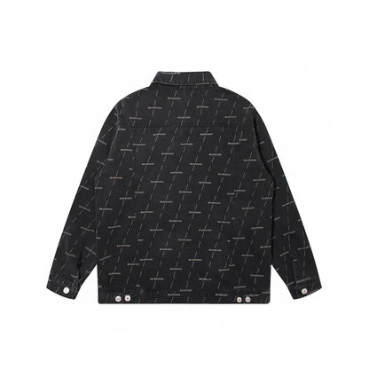 Balenciga logo jacket lx9922 black