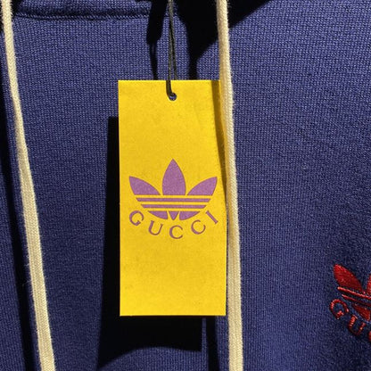GUCCI X ADIDAS WOOL SWEATSHIRT DARK BLUE – GCK044