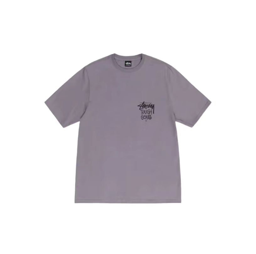 Stussy SS24 screen printed logo short-sleeved T-shirt, same style for men and women