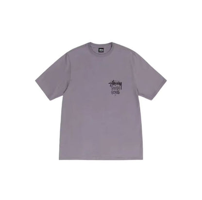Stussy SS24 screen printed logo short-sleeved T-shirt, same style for men and women