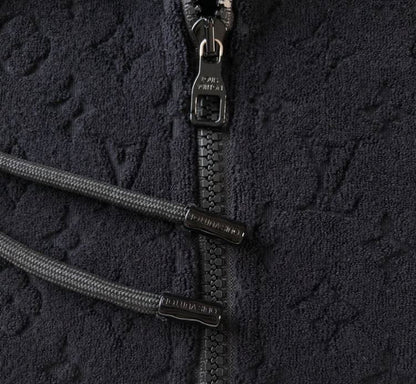 LOUIS VUITTON MONOGRAM FRENCH TERRY ZIP THROUGH HOODIE – LVH047