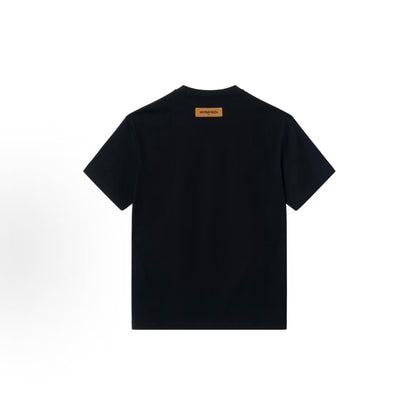 LOUIS VUITTON SS24 Letter Bead Embroidered Casual Round-neck Short-sleeve T-shirt for Men