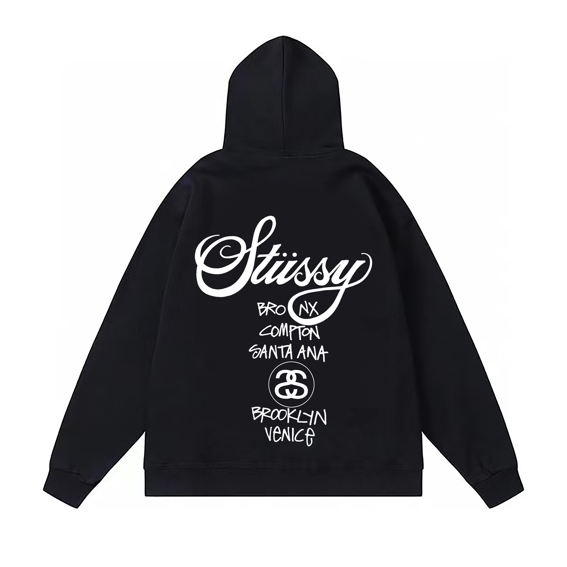 STUSSY WORLD TOUR HOODIE BLACK
