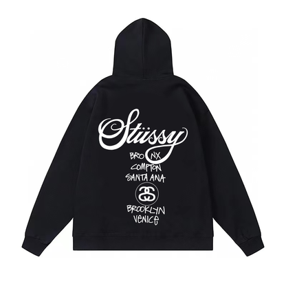 STUSSY WORLD TOUR HOODIE BLACK