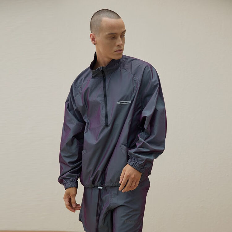 FOG FEAR OF GOD 20 multi-line half zipper jacket ESSENTIALS casual top