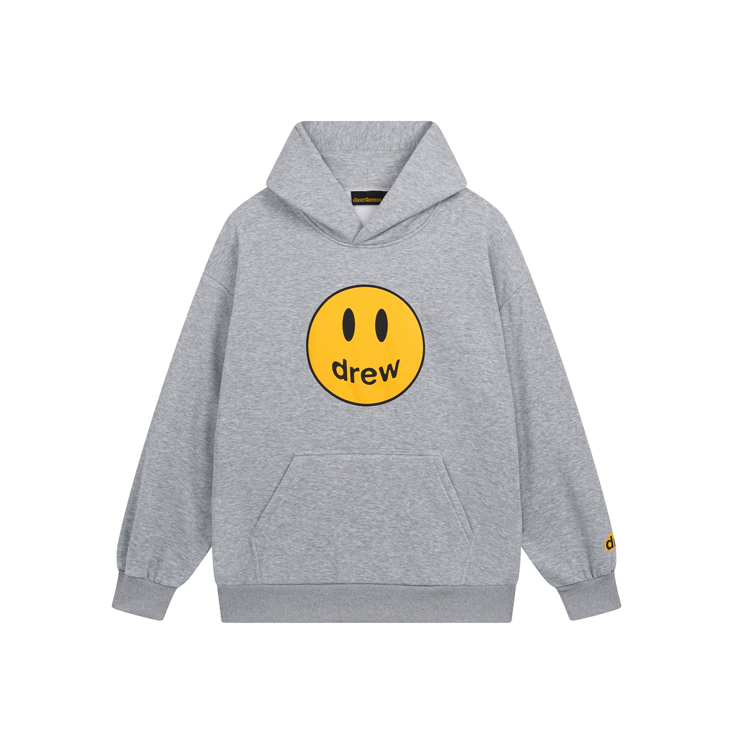 Drew House Smiley Face Series Mascot Navy Smiley Face Hooded Fleece Sweatshirt Winter Unisex Navy Blue