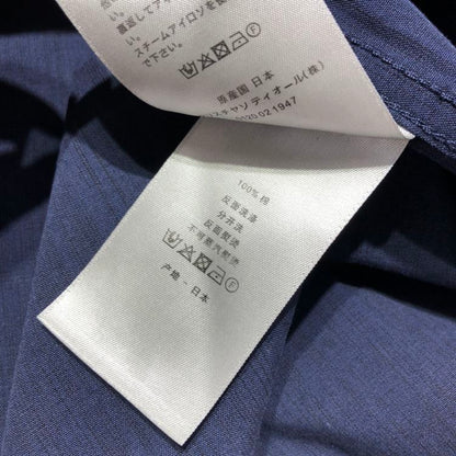 DIOR SHORT-SLEEVED OVERSHIRT NAVY BLUE AND BLACK DIOR OBLIQUE KASURI COTTON DENIM – DOT014