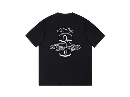 STUSSY CROWN LOGO TEE BLACK