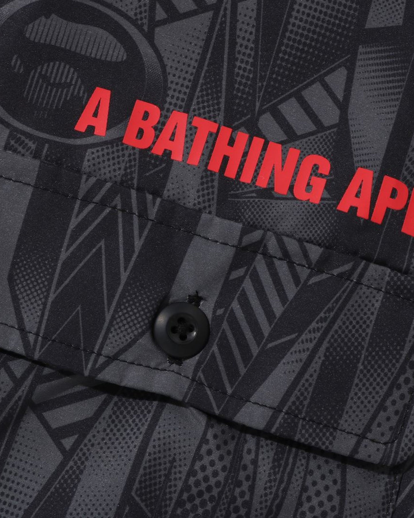 A Bathing Ape Speed Racer Relaxed Fit Shirt In Black