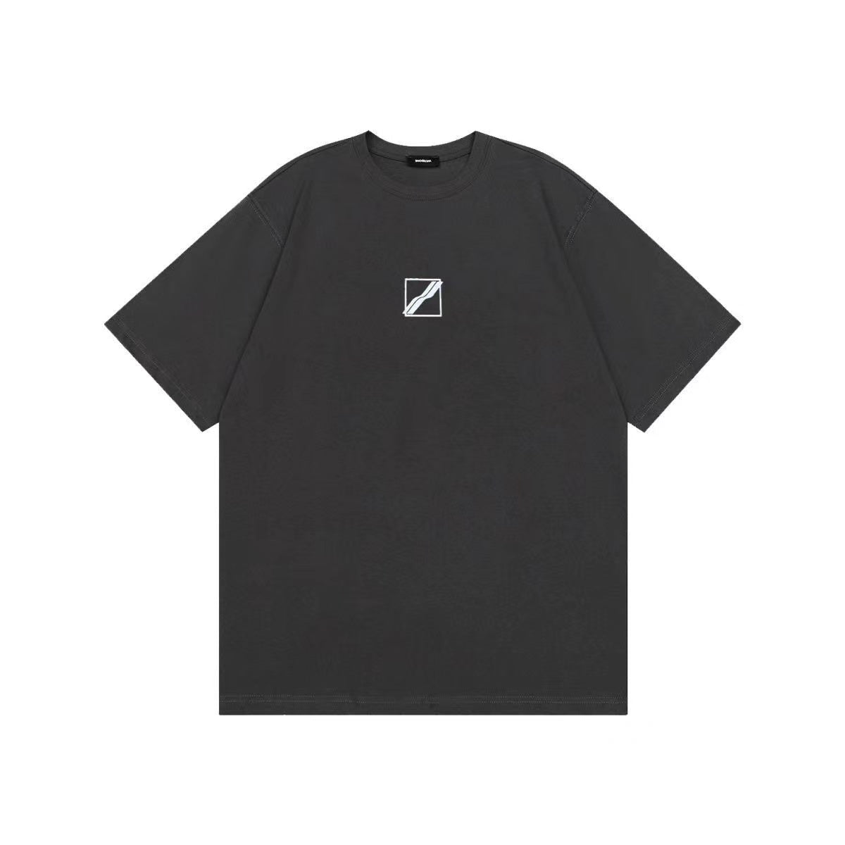 WE11DONE S Track Logo Tee In Grey