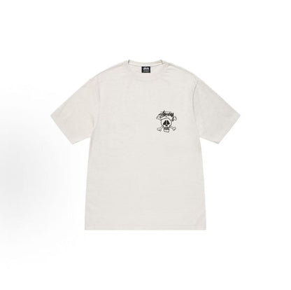 Stussy letter-style crew-neck casual T-shirt, available for both men and women