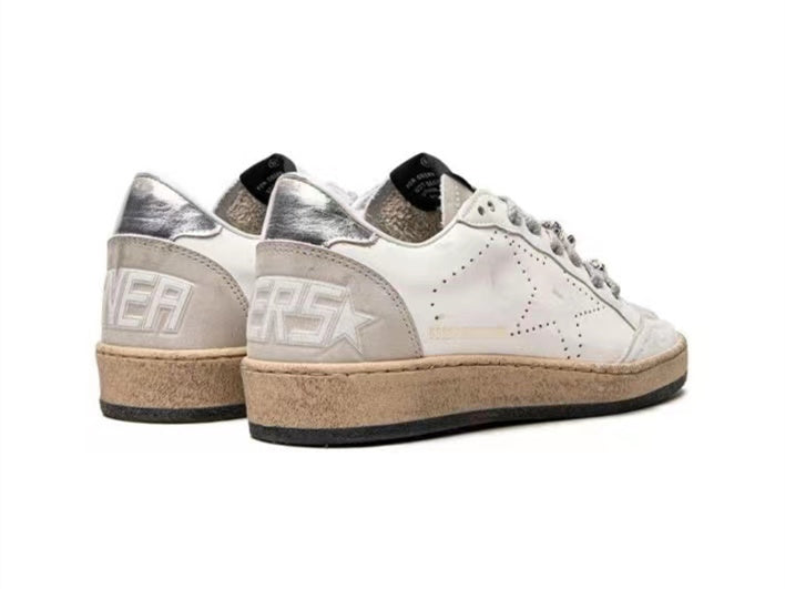 أحذية سنيكرز "Ball Star" من "GOLDEN GOOSE" باللون الأبيض