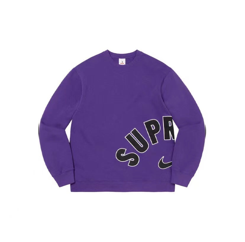 Supreme Arc Crewneck Hoodie Purple