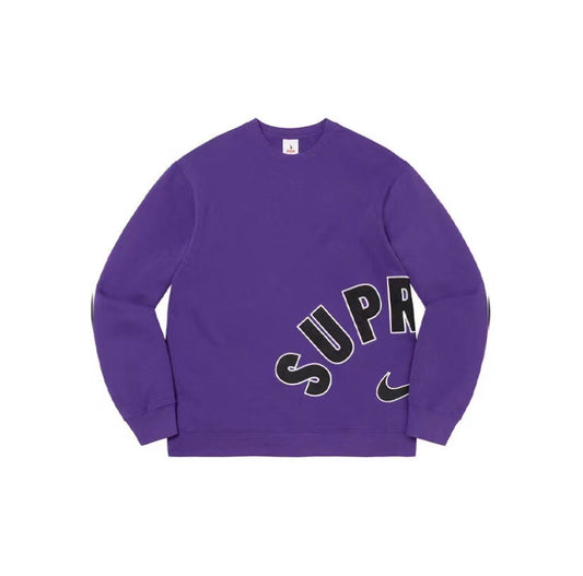Supreme Arc Crewneck Hoodie Purple