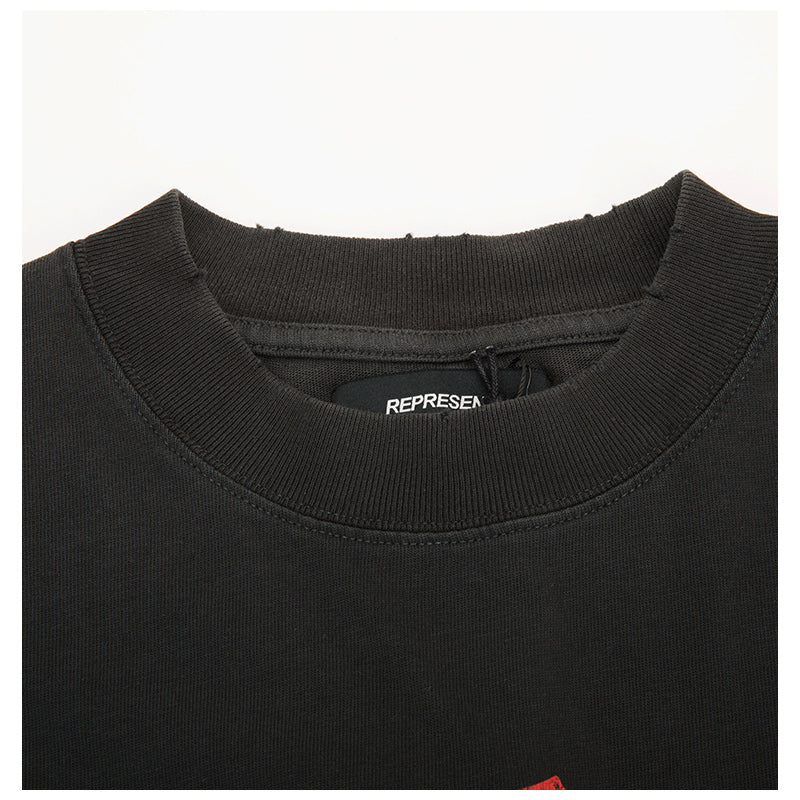 REPRESENT IRON SPIRIT BLACK TEE