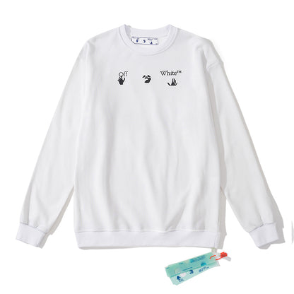 Off-White arrow dissolve hoodie white/blue