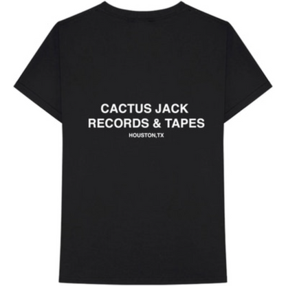 Cactus jack records and tapes Houston tee