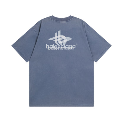 Balenciga logo  24ss  tee phantom BL223219 pale blue